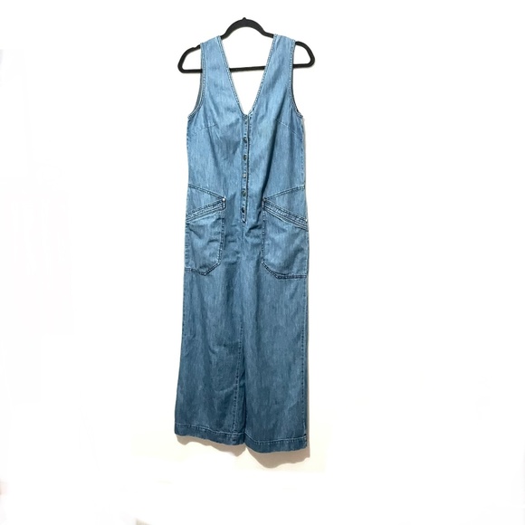 Anthropologies’s Maeve V-neck Cotton Jumpsuit - Picture 9 of 13
